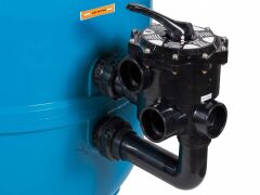 Gemaş Filtrone 760mm 22m³/h 2'' Yandan Çok Yollu Vanalı Plastik Kum Filtresi