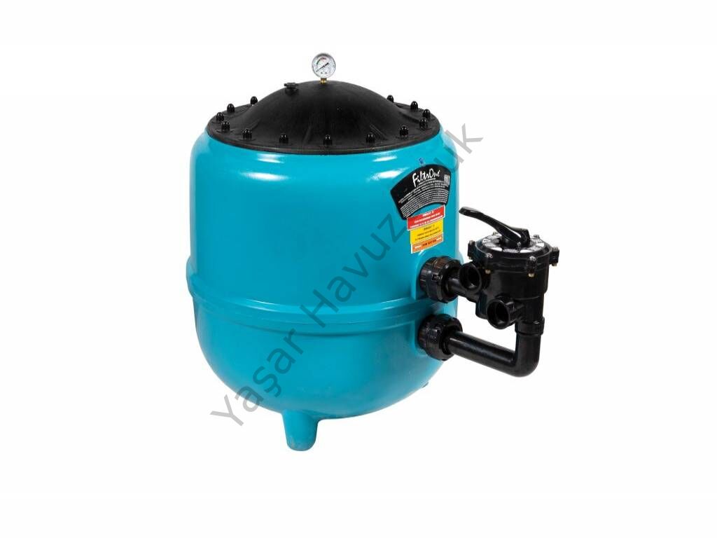 Gemaş Filtrone-L  920mm 33m³/h 2'' Geniş Kapaklı Yandan Çok Yollu Vanalı Plastik Kum Filtresi