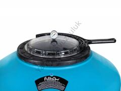 Gemaş Filtrone-LLT  615mm 15m³/h 1,5'' Geniş Şeffaf Kapaklı Yandan Çok Yollu Vanalı Plastik Kum Filtresi