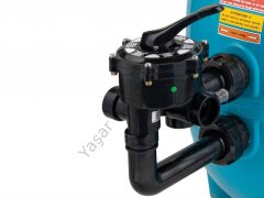 Gemaş Premium 615mm 15,00m³/h Yandan Çok Yollu Vanalı Plastik Kum Filtresi