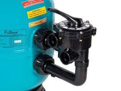 Gemaş Filtrex 630mm 16m³/h 1,5'' Yandan Çok Yollu Vanalı Kum Filtresi