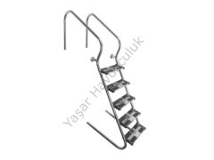 Gemaş Ergonomik 304 Model Paslanmaz Çelik Merdiven